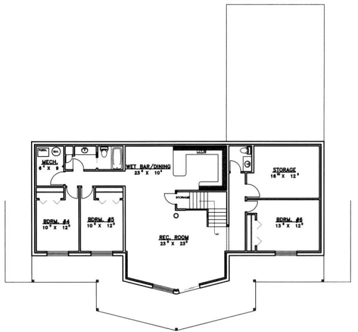 Basement Plan for House Plan #459301