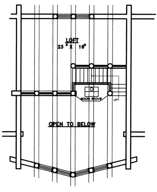 Second Floor Plan for House Plan #459301