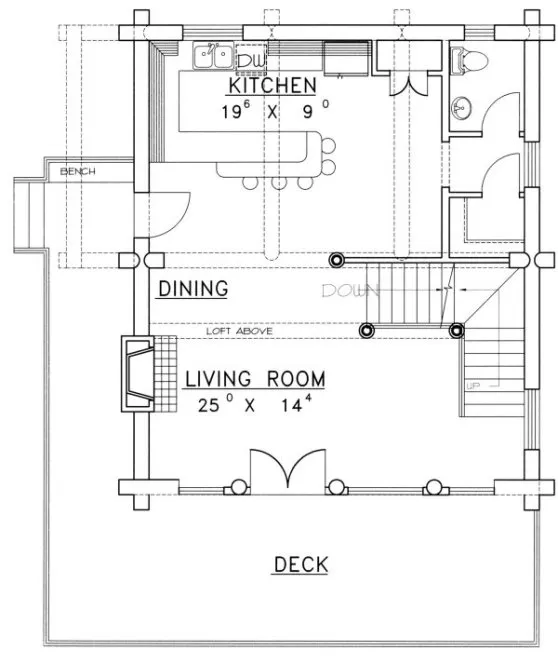 Main Floor Plan for House Plan #451401