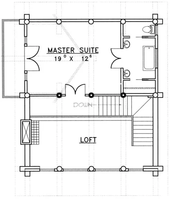 Second Floor Plan for House Plan #451401