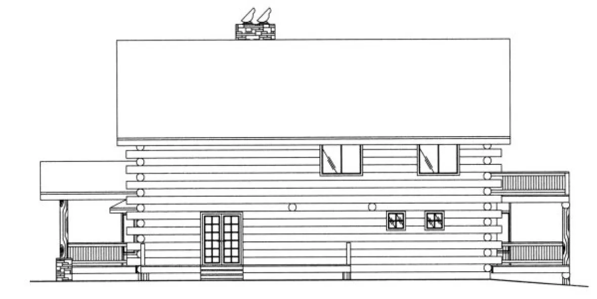 Right Elevation for House Plan #453401