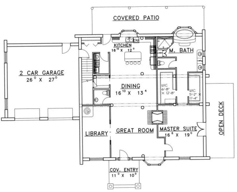 Main Floor Plan for House Plan #453401