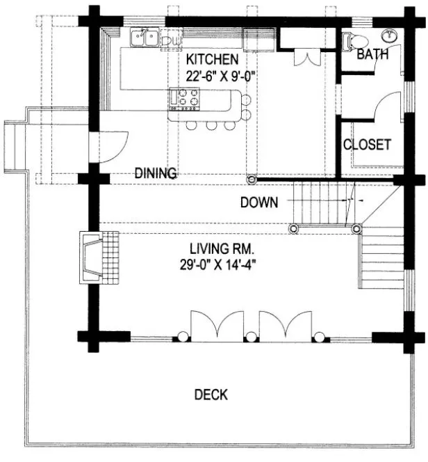 Main Floor Plan for House Plan #457401