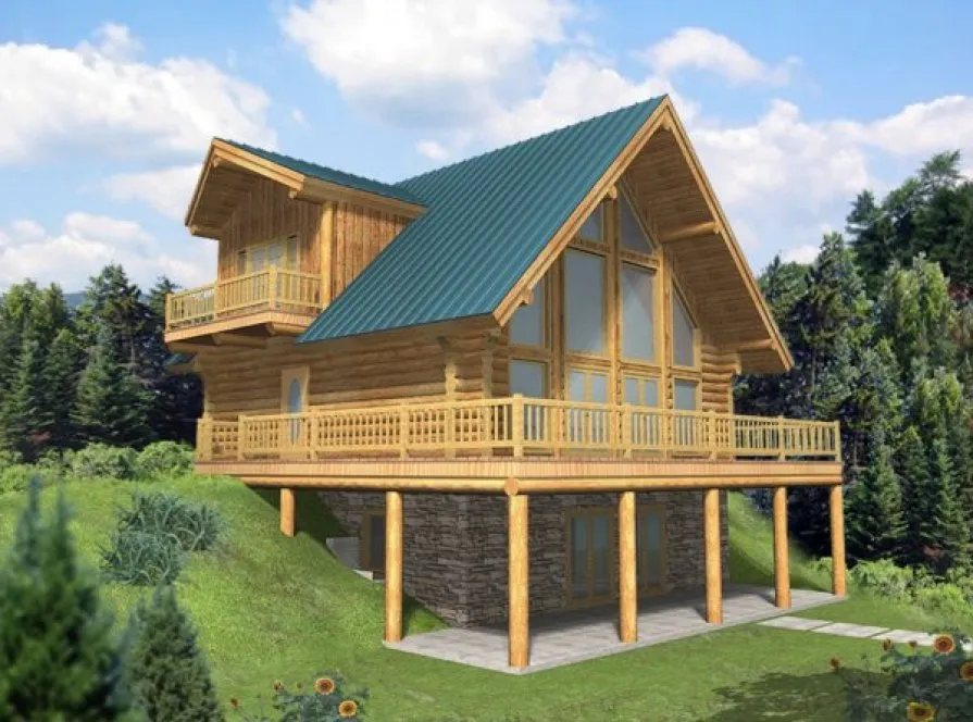 Full Rendering for House Plan #457401