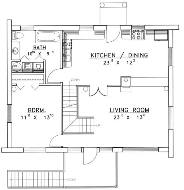 Main Floor Plan for House Plan #459401