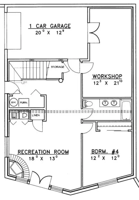 Basement Plan for House Plan #450501