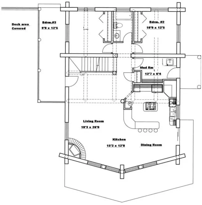 Main Floor Plan for House Plan #450501