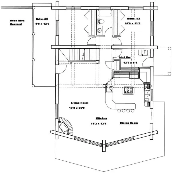 Main Floor Plan for House Plan #450501