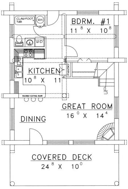 Main Floor Plan for House Plan #452501