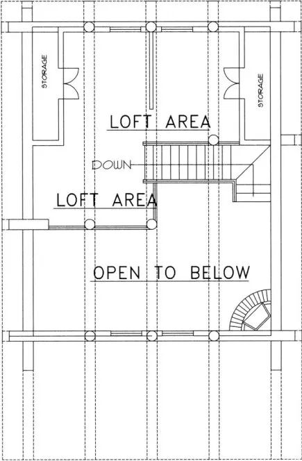 Second Floor Plan for House Plan #452501