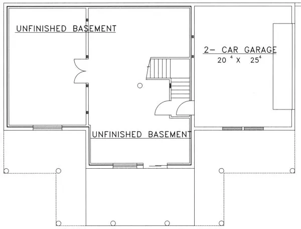 Basement Plan for House Plan #453501