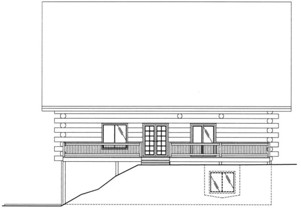 Right Elevation for House Plan #454501