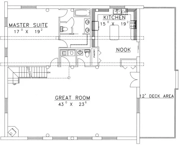 Main Floor Plan for House Plan #454501