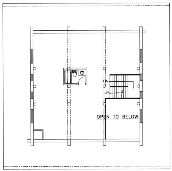Second Floor Plan for House Plan #455501