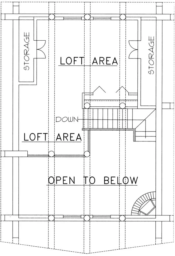 Second Floor Plan for House Plan #456501