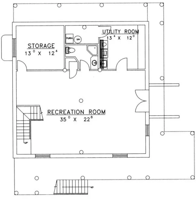 Basement Plan for House Plan #457501