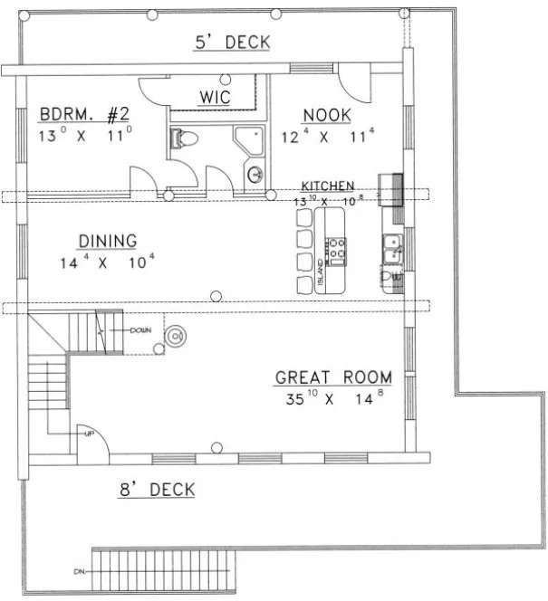 Main Floor Plan for House Plan #457501