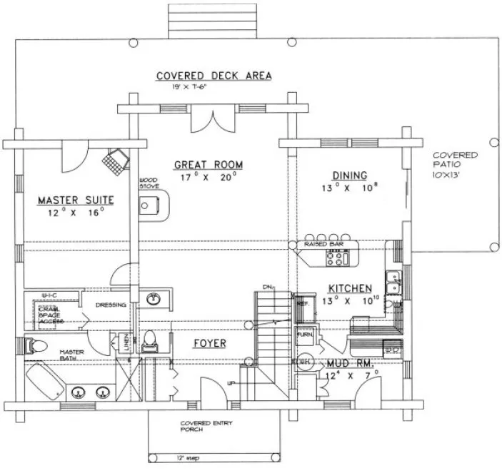 Main Floor Plan for House Plan #459501
