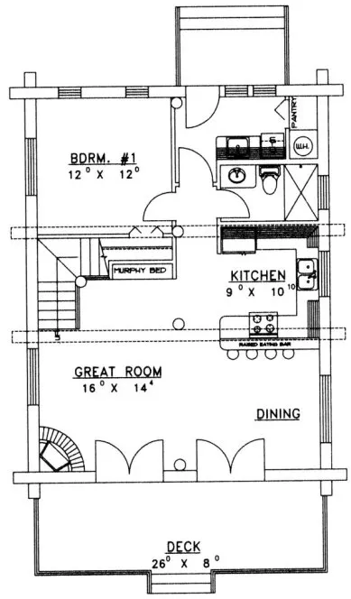 Main Floor Plan for House Plan #452601