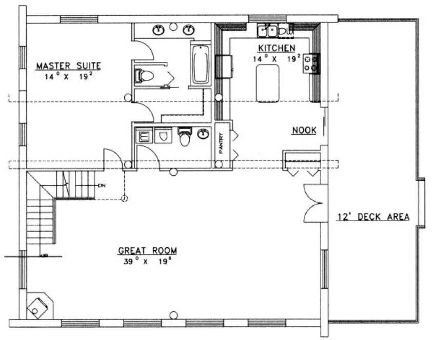 Main Floor Plan for House Plan #453601
