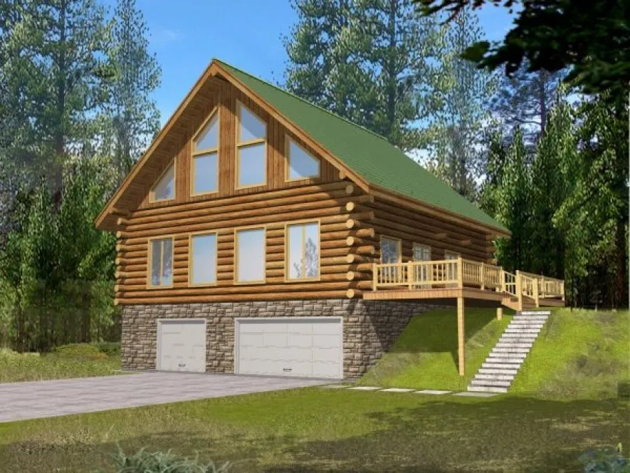 Full Rendering for House Plan #453601