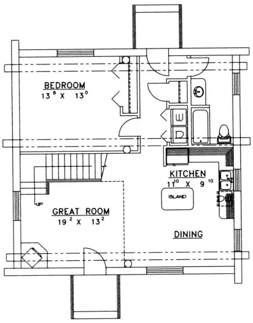 Main Floor Plan for House Plan #454601