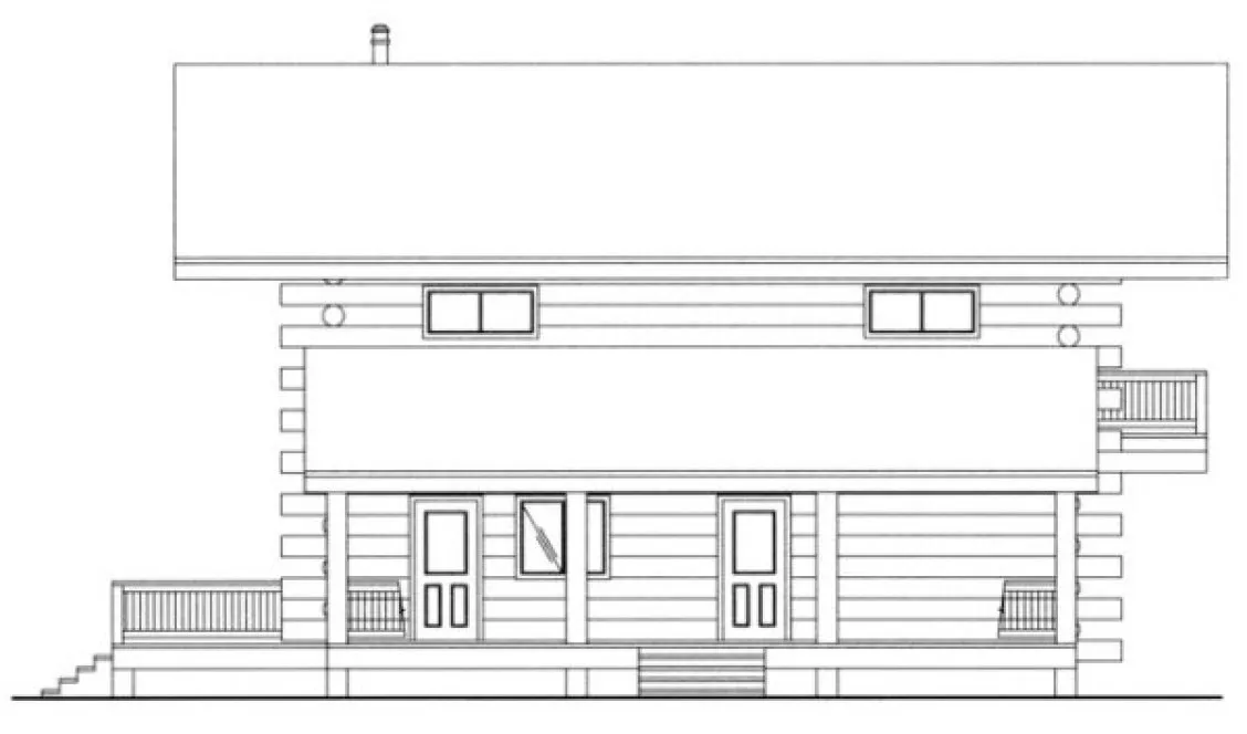Right Elevation for House Plan #455601