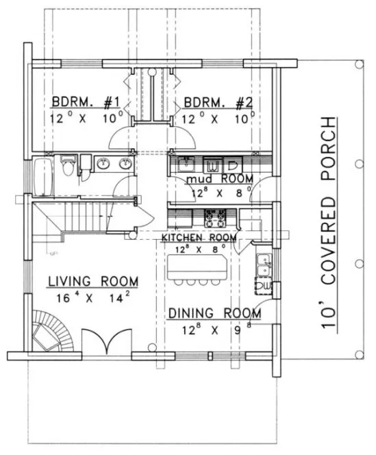 Main Floor Plan for House Plan #455601