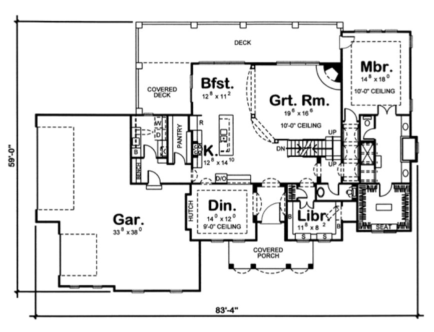 Main Floor Plan for House Plan #705633