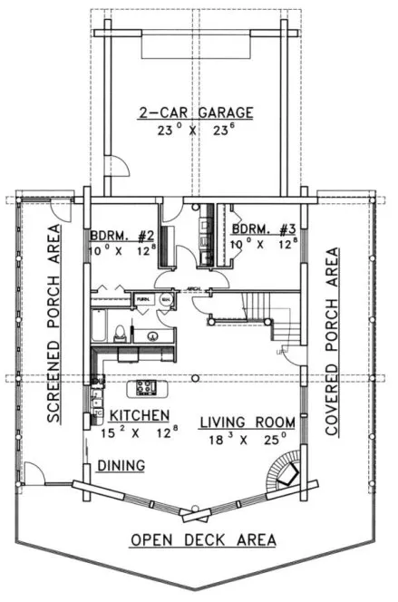 Main Floor Plan for House Plan #450701