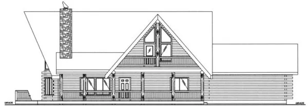 Right Elevation for House Plan #451701