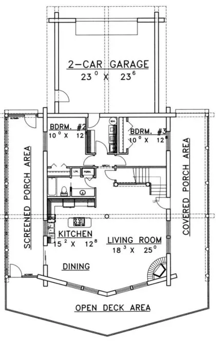 Main Floor Plan for House Plan #451701
