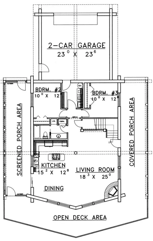 Main Floor Plan for House Plan #451701