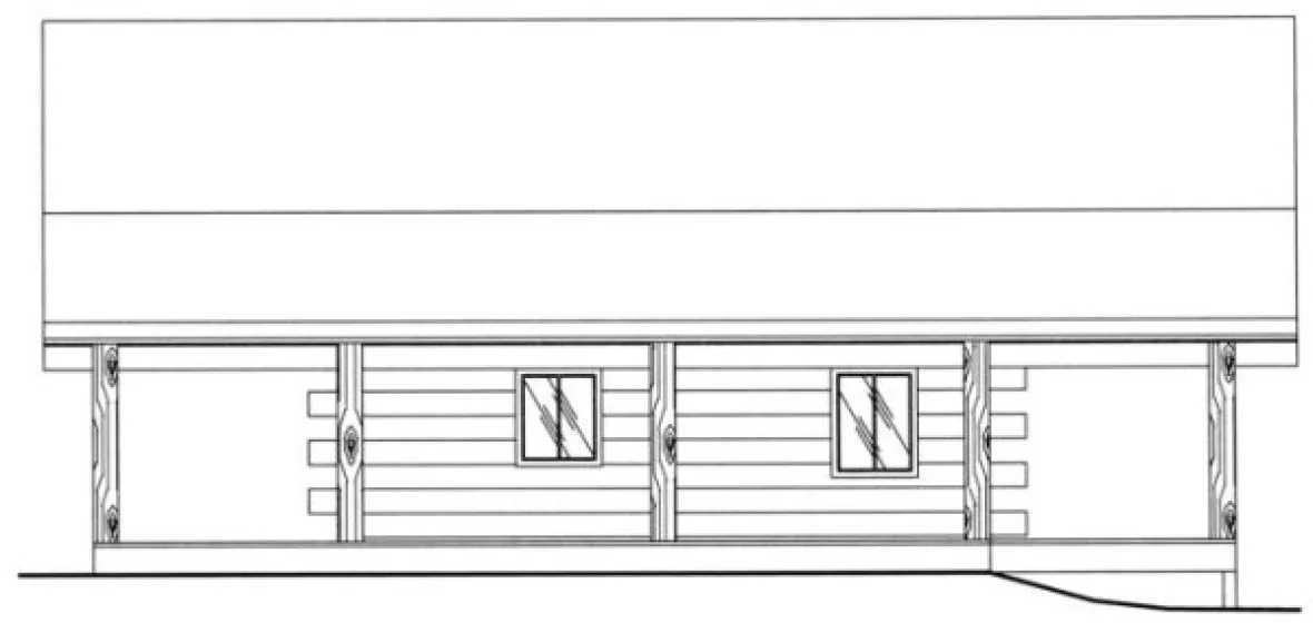 Right Elevation for House Plan #452701