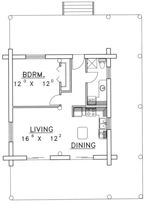 Main Floor Plan for House Plan #452701