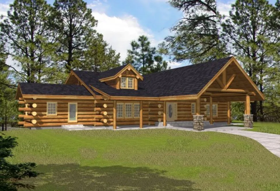 Full Rendering for House Plan #453701