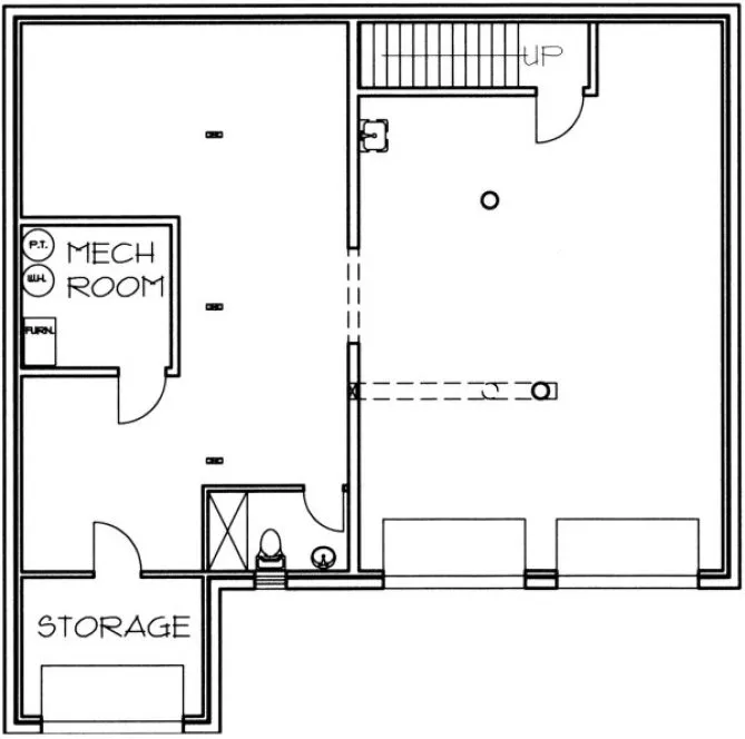 Basement Plan for House Plan #456701