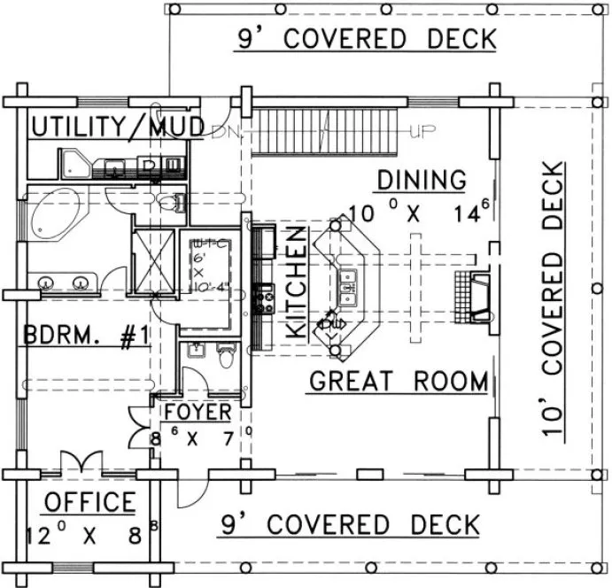 Main Floor Plan for House Plan #456701