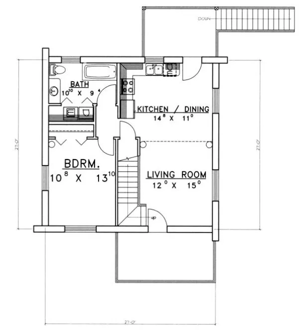 Main Floor Plan for House Plan #457701