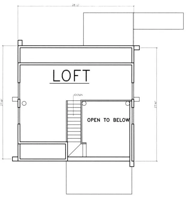 Second Floor Plan for House Plan #457701
