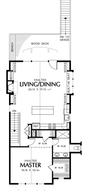 Second Floor Plan for House Plan #320212