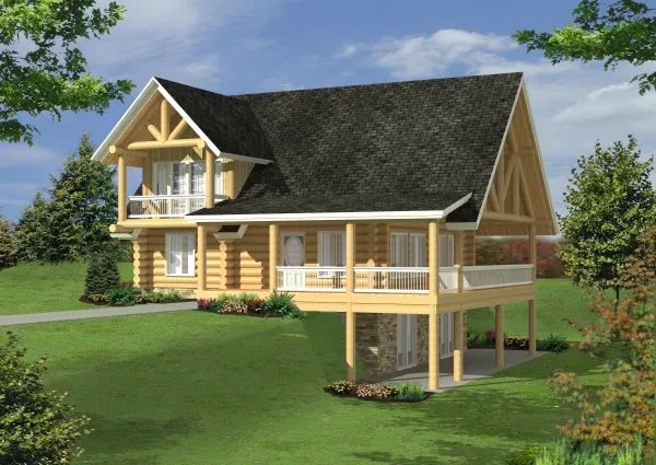 Full Rendering for House Plan #459701
