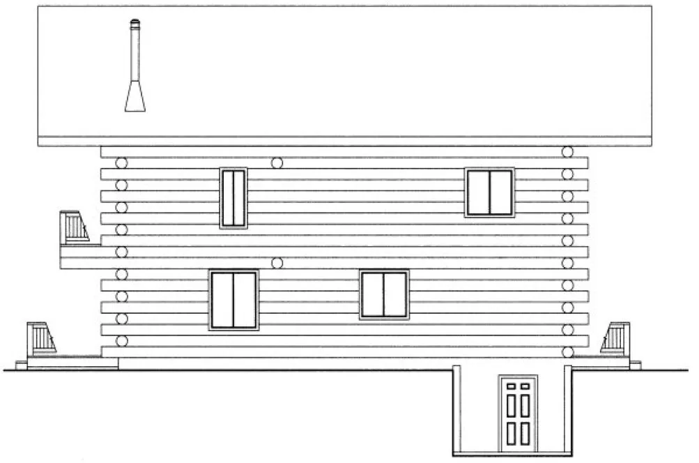 Right Elevation for House Plan #451801