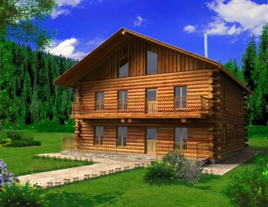 Full Rendering for House Plan #451801