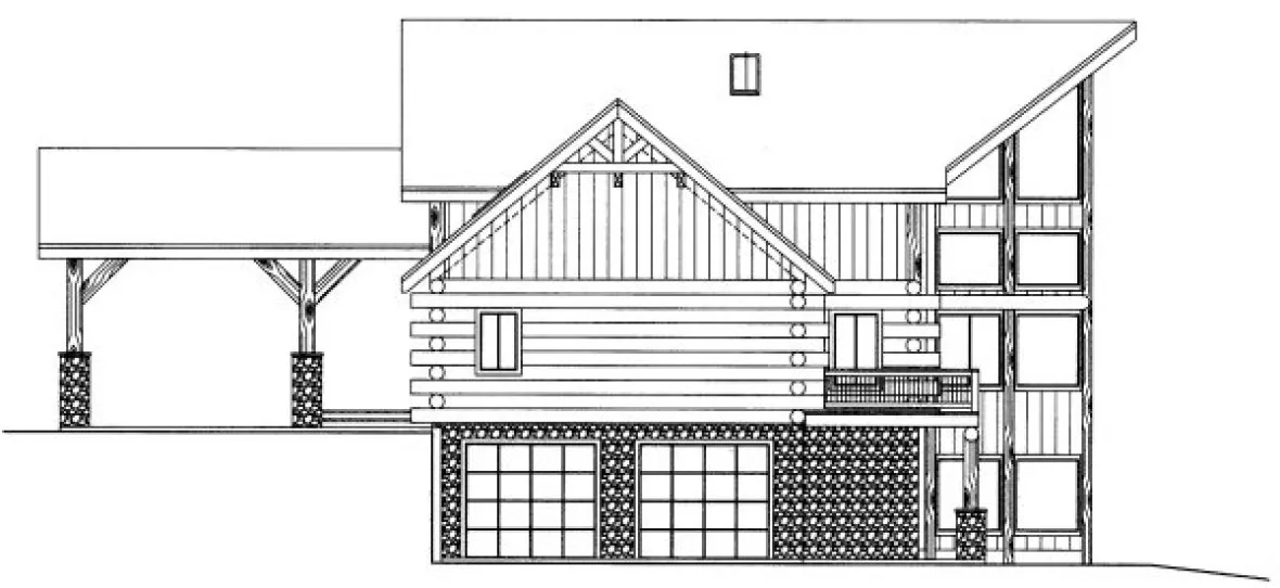 Right Elevation for House Plan #453801