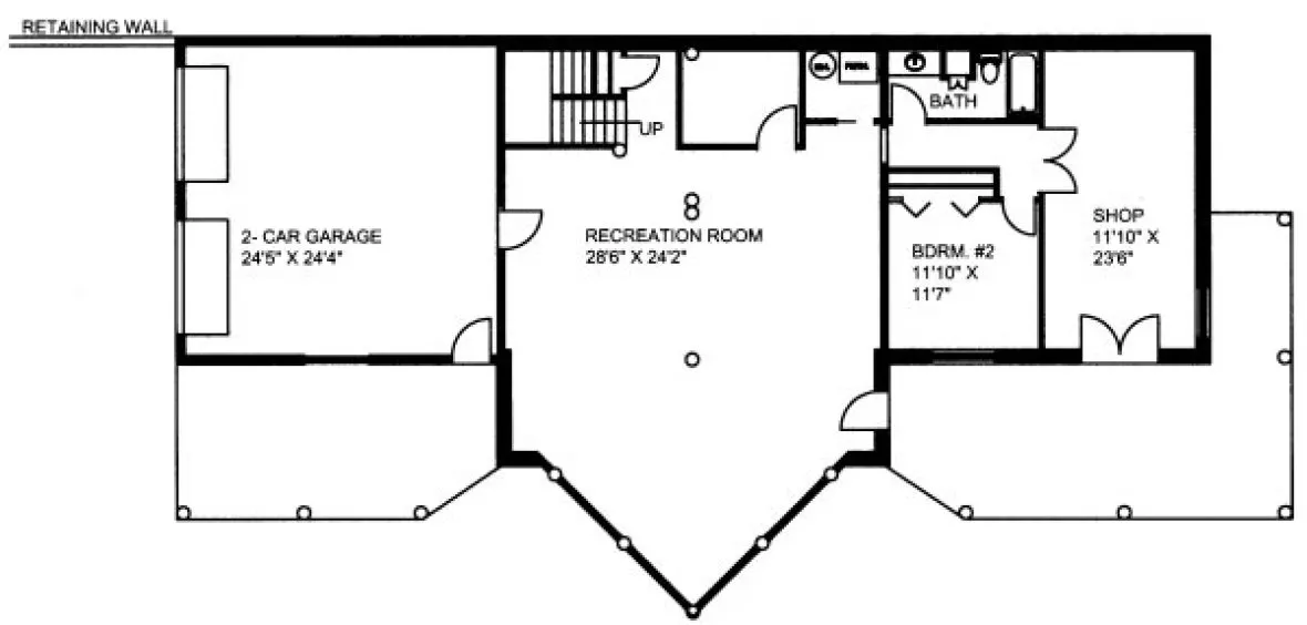 Basement Plan for House Plan #453801