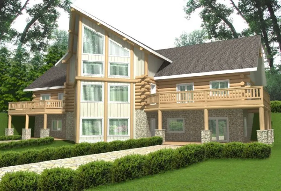 Full Rendering for House Plan #453801