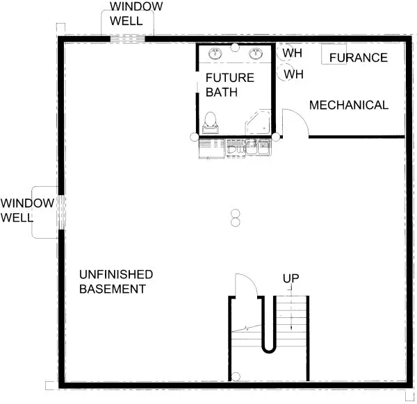 Basement Plan for House Plan #455801