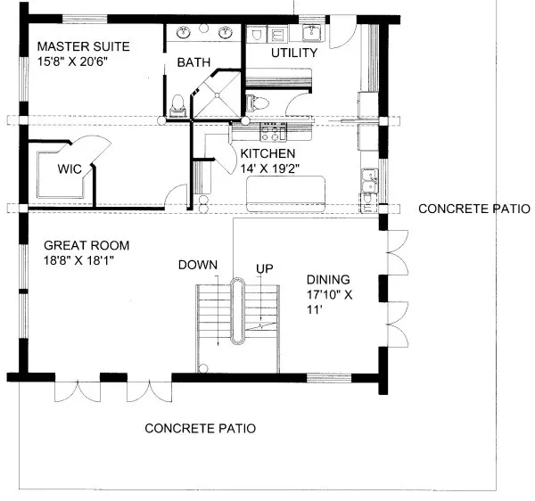 Main Floor Plan for House Plan #455801