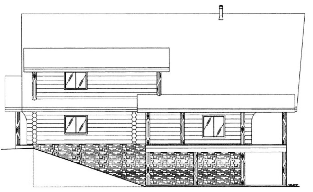 Right Elevation for House Plan #456801